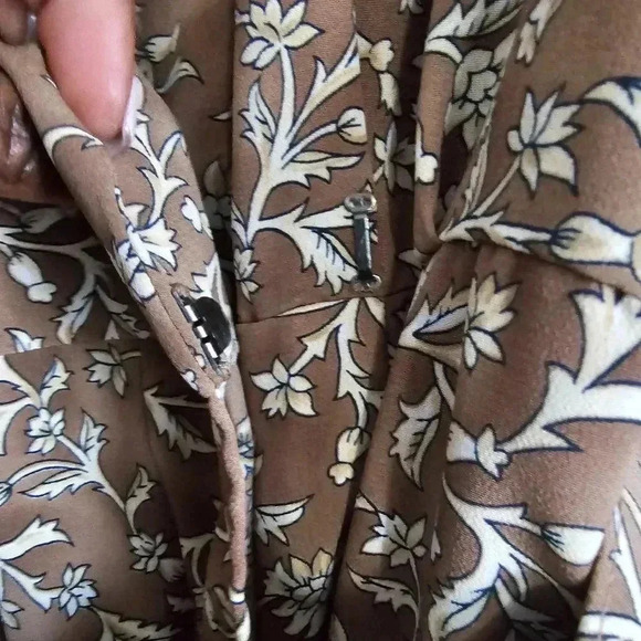 Studio By Pat Argenti Brown Floral Dress Jacket Women’s 14 NWT - Picture 5 of 12